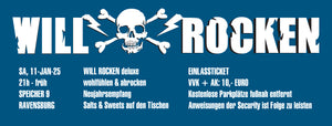 WILL ROCKEN deluxe am Samstag, den 11. Januar 2025 im SPEICHER 9, Ravensburg